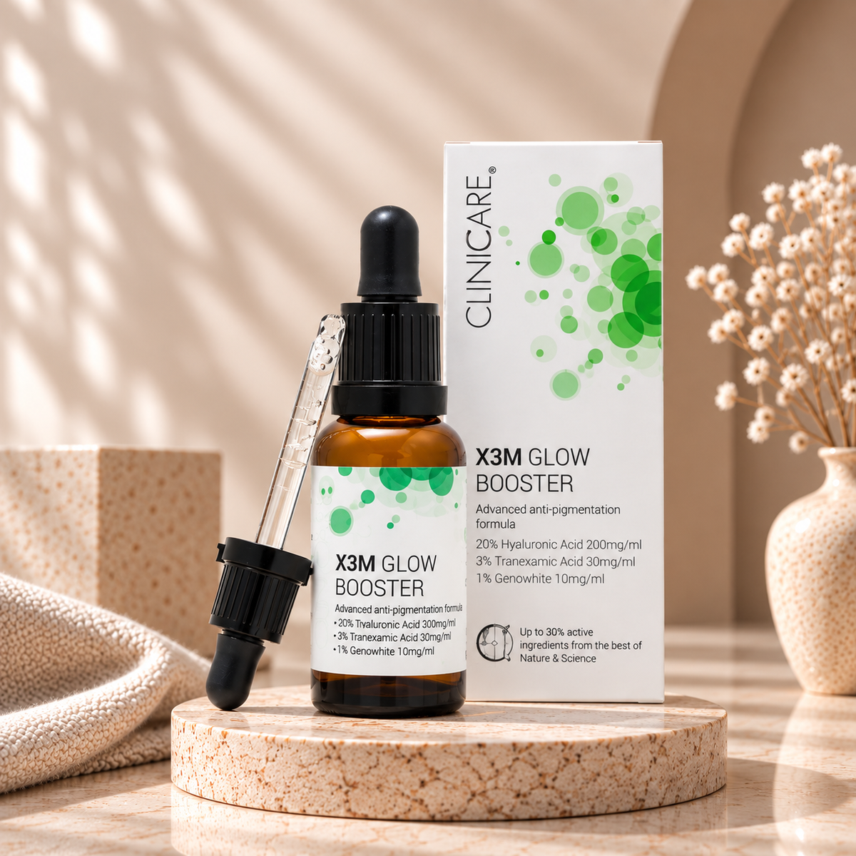 X3M Glow Booster – Sérum Anti-Taches & Éclat | Teint Uniforme